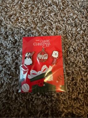 New! Coca Cola classic Christmas Pins